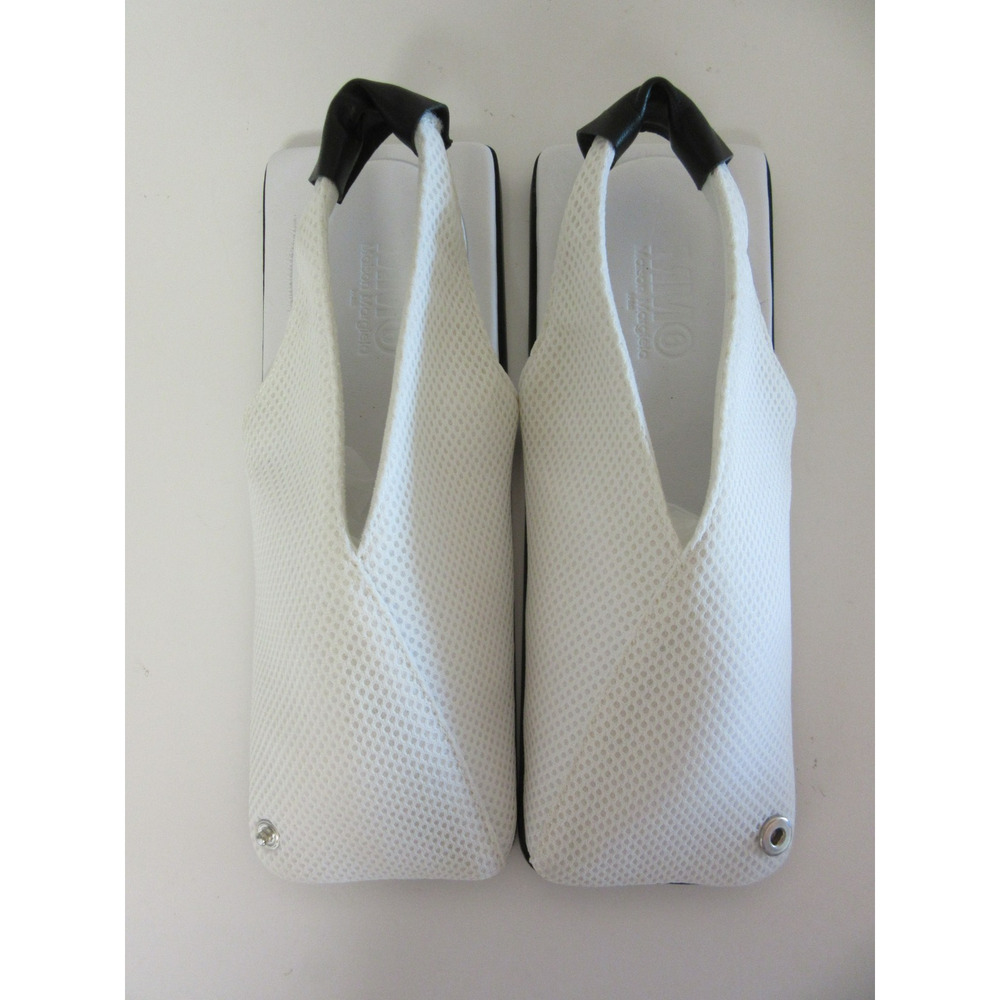 MM6 Maison Margiela White Mesh Slip On Slingback EU37 Italy Flats - Flaw - Picture 6 of 12